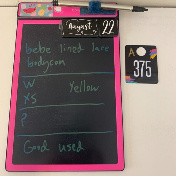 Bebe Eyelet Dress Womens XS Extra Small Yellow Lined Bodycon Mid Sleeve Fitted - Picture 8 of 9